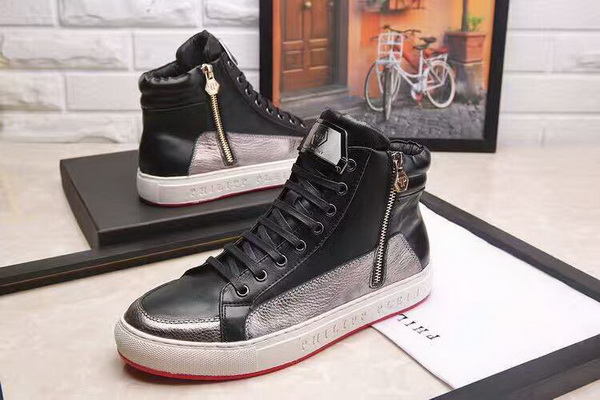 PhiliPP Plein High-Top Fashion Men Shoes--049